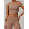 Custom Off-shoulder Top | Wholesale padded tops high quality yoga sports tops for women