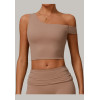 Custom Off-shoulder Top | Wholesale padded tops high quality yoga sports tops for women