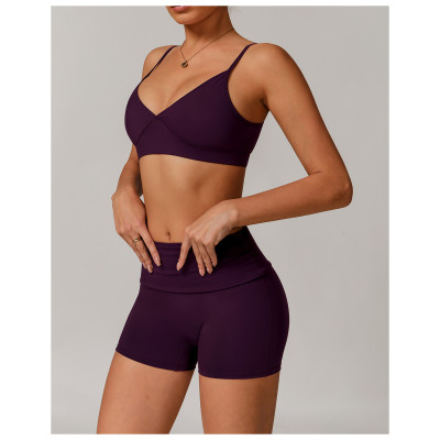 Custom Sports Bra Vendors | Custom sexy spaghetti strap bra high quality fitness yoga wear