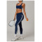 Sexy Fitness Bra Manufacture | Factory customized sports fitness stitching stripe bra for women summer