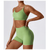 Custom Seamless Sports Bra | Factory seamless back cross sexy bra custom color logo