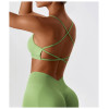 Custom Seamless Sports Bra | Factory seamless back cross sexy bra custom color logo