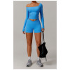 Custom Seamless Yoga Shorts |Factory Seamless Cross Yoga Shorts Sport Sexy Solid Color Women Summer
