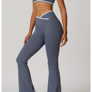 Custom Color Stitching Yoga Sets | Factory wholesale color stitching women's summer yoga sets