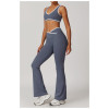 Custom Color Stitching Yoga Sets | Factory wholesale color stitching women's summer yoga sets