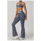 Custom colorful yoga set| Factory wholesale color stitching women's summer yoga sets