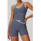 Custom Yoga Suits | Factory Wholesale Spliced ​​Women's Summer Yoga Suits Comfortable