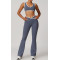 Custom colorful yoga set| Factory wholesale color stitching women's summer yoga sets