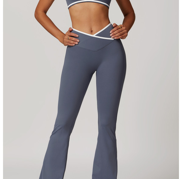 Custom Color Stitching Yoga Sets | Factory wholesale color stitching women's summer yoga sets