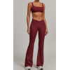 Custom flared pants yoga suit | Factory wholesale yoga wear women's custom fabric