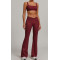 Custom flared pants yoga suit | Factory wholesale yoga wear women's custom fabric