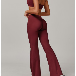 Custom flared pants yoga suit | Factory wholesale yoga wear women's custom fabric