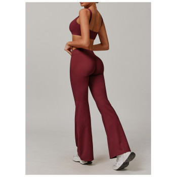 Custom flared pants yoga suit | Factory wholesale yoga wear women's custom fabric