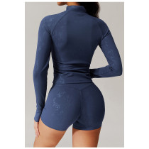 Custom hot stamping jacket | Factory wholesale hot stamping fashion yoga jacket