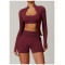 CustomSeamless Stand Collar Yoga Wear | Factory Women's Jacket Windproof Slim Warm