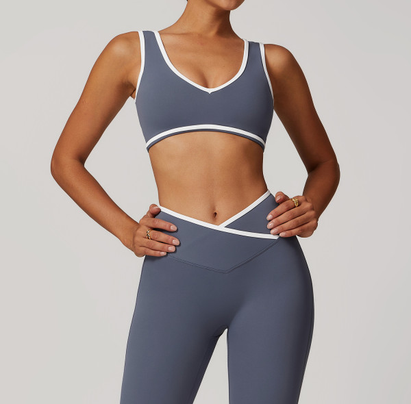 Custom Contrast Line Bra | Factory wholesale contrast color stitching sexy bra for women