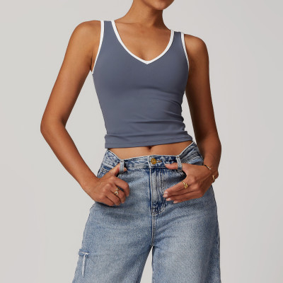 Custom  Sportswear Vest | Wholesale High Quality Sports vest Custom Nylon Spandex tank top