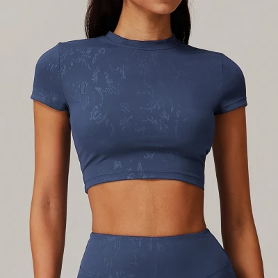 Custom Gold Foil Sports Vest | Custom high quality bodysuit factory wholesale cropped top