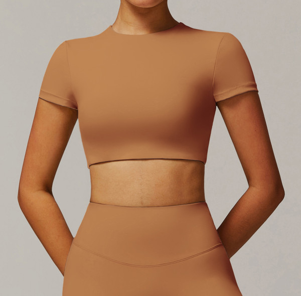 Custom Solid Color Bodysuit | Factory wholesale custom high-end short backless tops cropped top