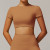 Custom Solid Color Bodysuit | Factory wholesale custom high-end short backless tops cropped top