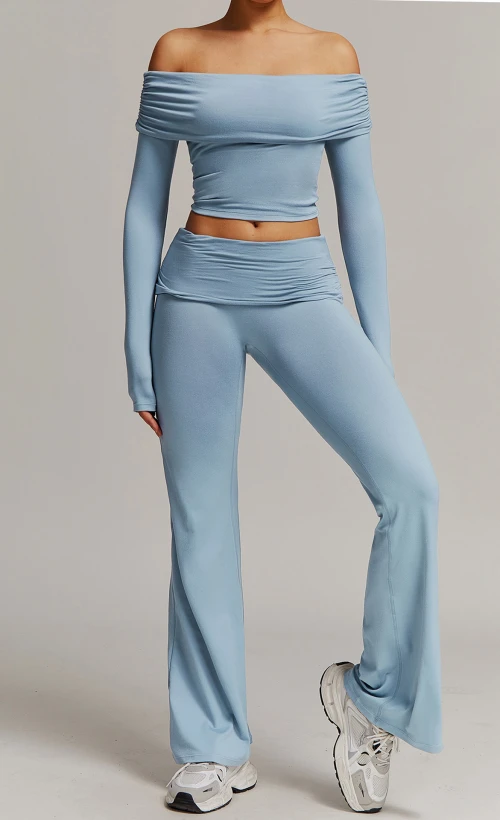 Custom Yoga Set Long | Wholesale Custom Long Sleeve Yoga Set Private Label Design