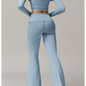 Custom Yoga Set Long | Wholesale Custom Long Sleeve Yoga Set Private Label Design