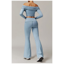 Custom Yoga Set Long | Wholesale Custom Long Sleeve Yoga Set Private Label Design