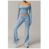 Custom Yoga Set Long | Wholesale Custom Long Sleeve Yoga Set Private Label Design