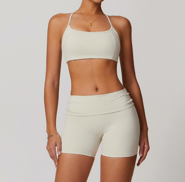 Custom Yoga Suits | Wholesale Custom Vest Shorts Yoga Suits Support Private Label Design