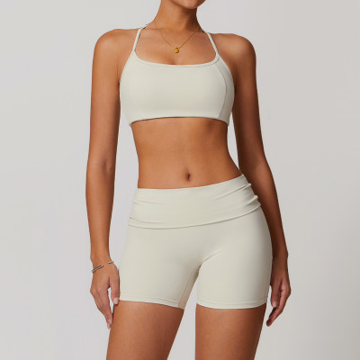 Custom Yoga Suits | Wholesale Custom Vest Shorts Yoga Suits Support Private Label Design