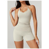 Custom Yoga Suits | Wholesale Custom Vest Shorts Yoga Suits Support Private Label Design