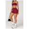 Custom yoga suit tube top | Wholesale custom shorts yoga suit custom fabric design tags
