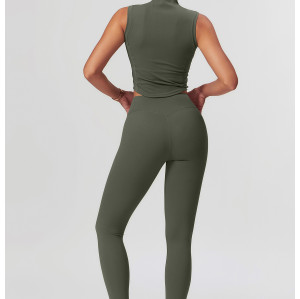 Custom Yoga Sets Sleeveless | Wholesale Custom Yoga Set Factory Custom Fabric Style Labels