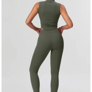 Custom Yoga Sets Sleeveless | Wholesale Custom Yoga Set Factory Custom Fabric Style Labels