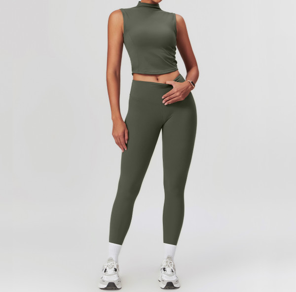 Custom Yoga Sets Sleeveless | Wholesale Custom Yoga Set Factory Custom Fabric Style Labels