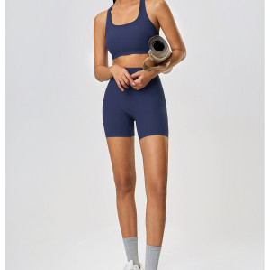 Custom sports bra | Wholesale cross back bra thread design custom fabric