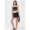 Custom tennis skirt | Sports casual contrast color split sports yoga tennis skirt