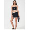 Custom tennis skirt | Sports casual contrast color split sports yoga tennis skirt