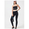 Custom yoga leggings | Factory custom contrast color leggings to slim down your tummy