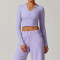 Custom yoga long sleeves | Customized nude fitness elastic slimming long sleeves