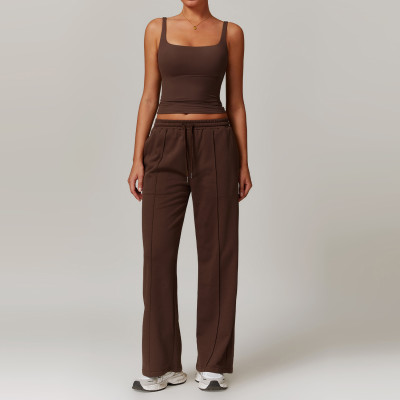 Custom vest sweatpants suit | Wholesale custom suit factory custom fabric style label
