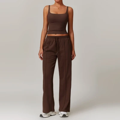 Custom vest sweatpants suit | Wholesale custom suit factory custom fabric style label