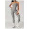 Custom Yoga Tube Top Set | Wholesale Customized High Waist Hip Lifting Sports Set Private Label