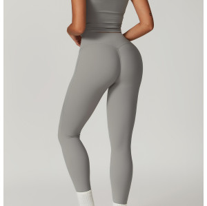 Custom Yoga Tube Top Set | Wholesale Customized High Waist Hip Lifting Sports Set Private Label