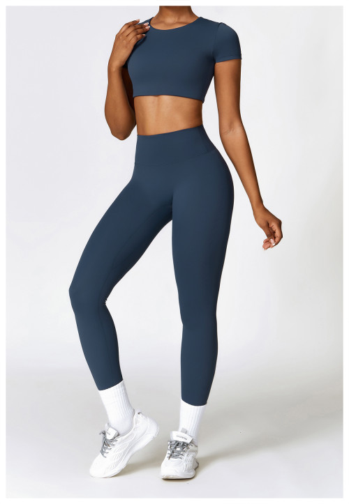 Custom outdoor yoga suit | factory direct fitness yoga suit running quick dry custom fabric color
