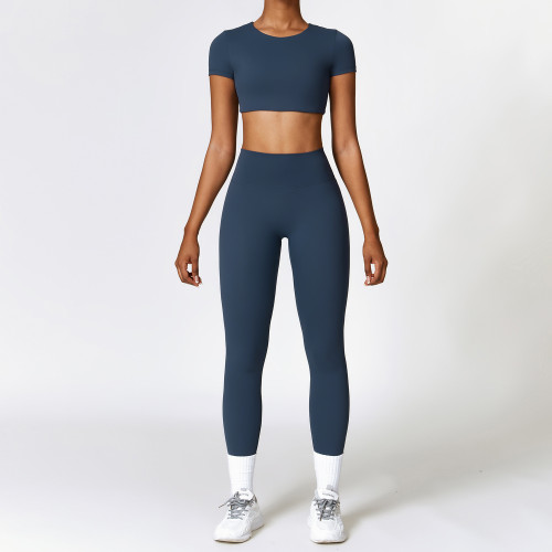 Custom outdoor yoga suit | factory direct fitness yoga suit running quick dry custom fabric color