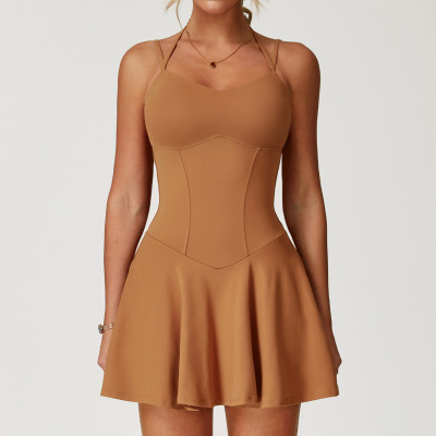 Custom A-line Dress | Custom High Waist Running Tennis Dress Private Label