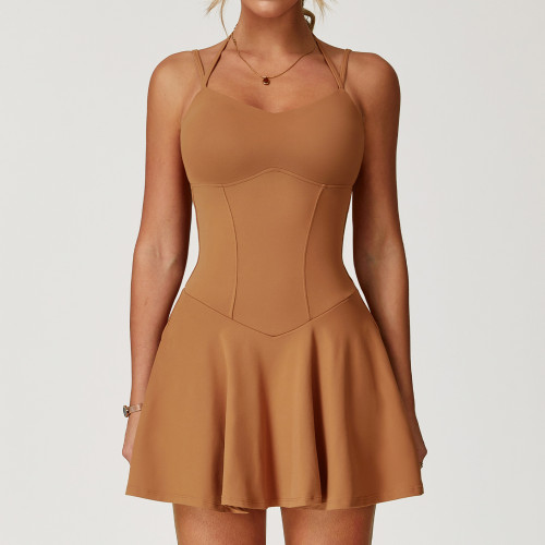 Custom A-line Dress | Custom High Waist Running Tennis Dress Private Label