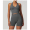 Custom Seamless sports bra |Wholesale Women Halter Sports Bra Shockproof Breathable Custom Color