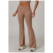 Custom yoga leggings | Factory custom Eco-friendly sports flared pants for yoga and fitness